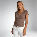 Casual V - neck Short Sleeve - VARRA