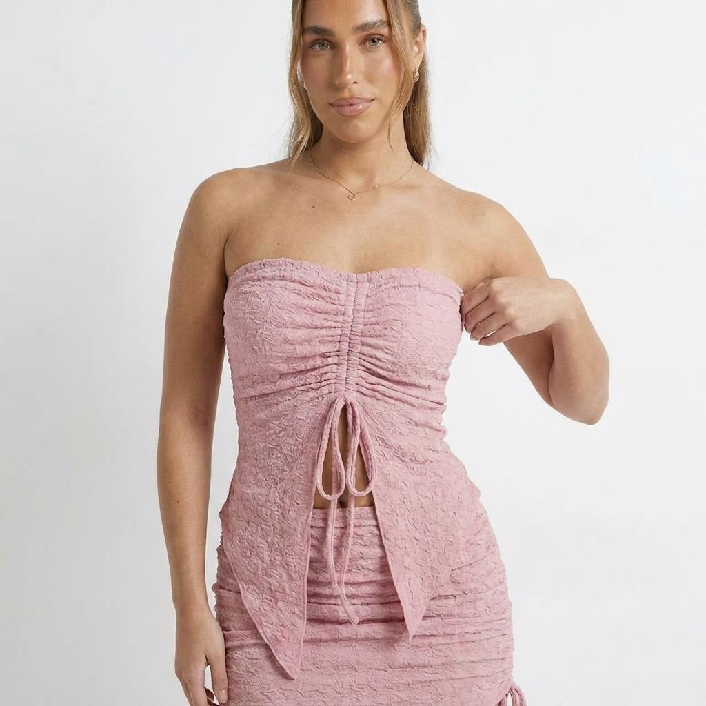 Strapless Sexy Bodycon Hot Girl Dress